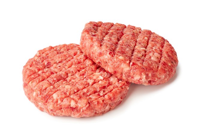 Runder Hamburgers (2 x 6 st. verpakt) &plusmn;  1 kilo  - &euro;12,50 - 120 hamburger 6x4 - 120