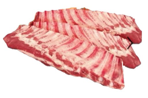 Kalfs spare-ribs - 83 kalfs spare ribs 6x4 new - 83