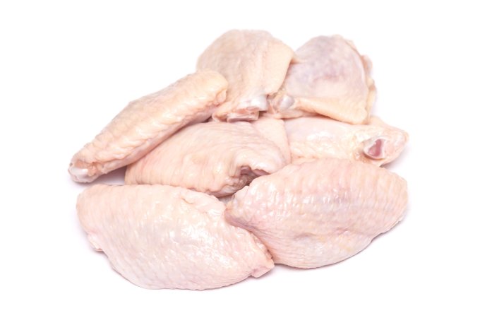 Platte vleugels - kip - Kip platte vleugels 6x4 - 128